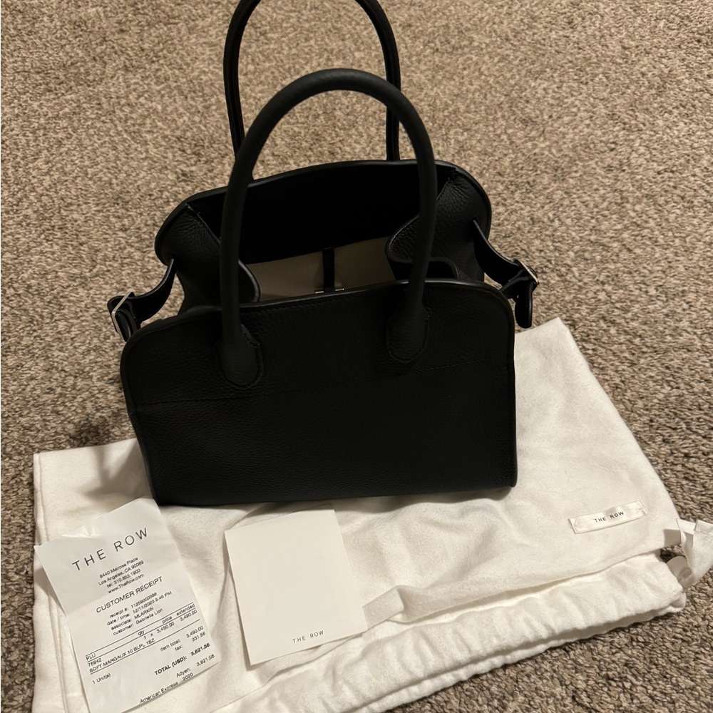 AUTHENTIC The Row Margaux 10 in pebbled leather